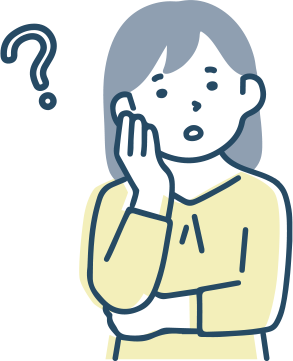 疑問を持つ女性のイメージイラスト
